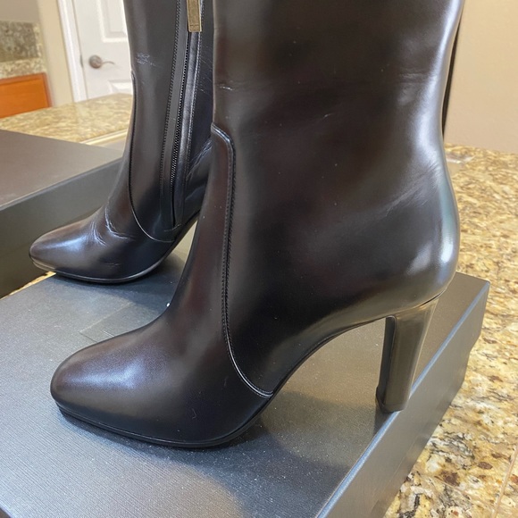Brand New Black - Blu Bootie SAINT LAURENT - Picture 9 of 9